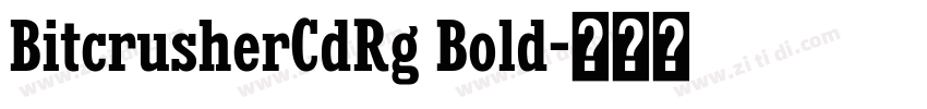 BitcrusherCdRg Bold字体转换